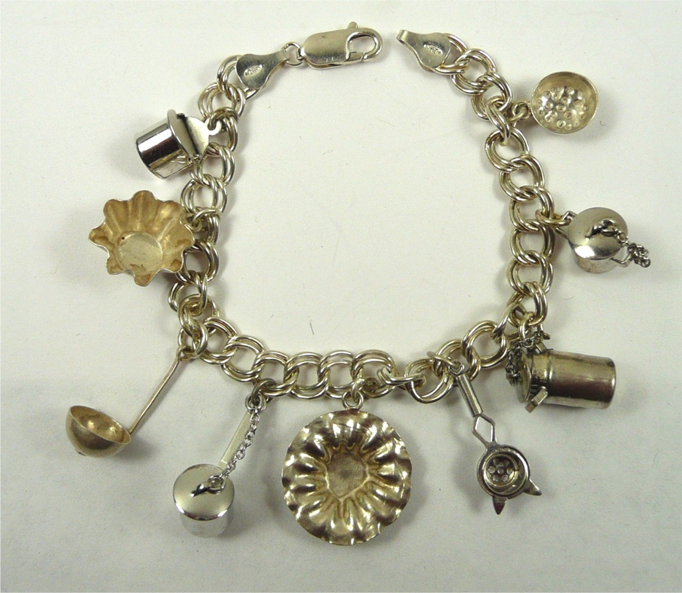 Sterling silver charm BRACELET Sterling silver charm BRACELET